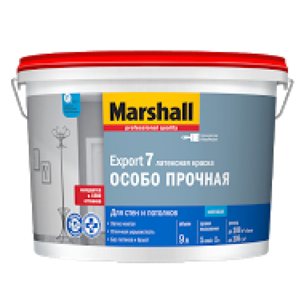 Marshall Export 7 / Маршал Экспорт 7 Матовая латексная краска для стен и потолков